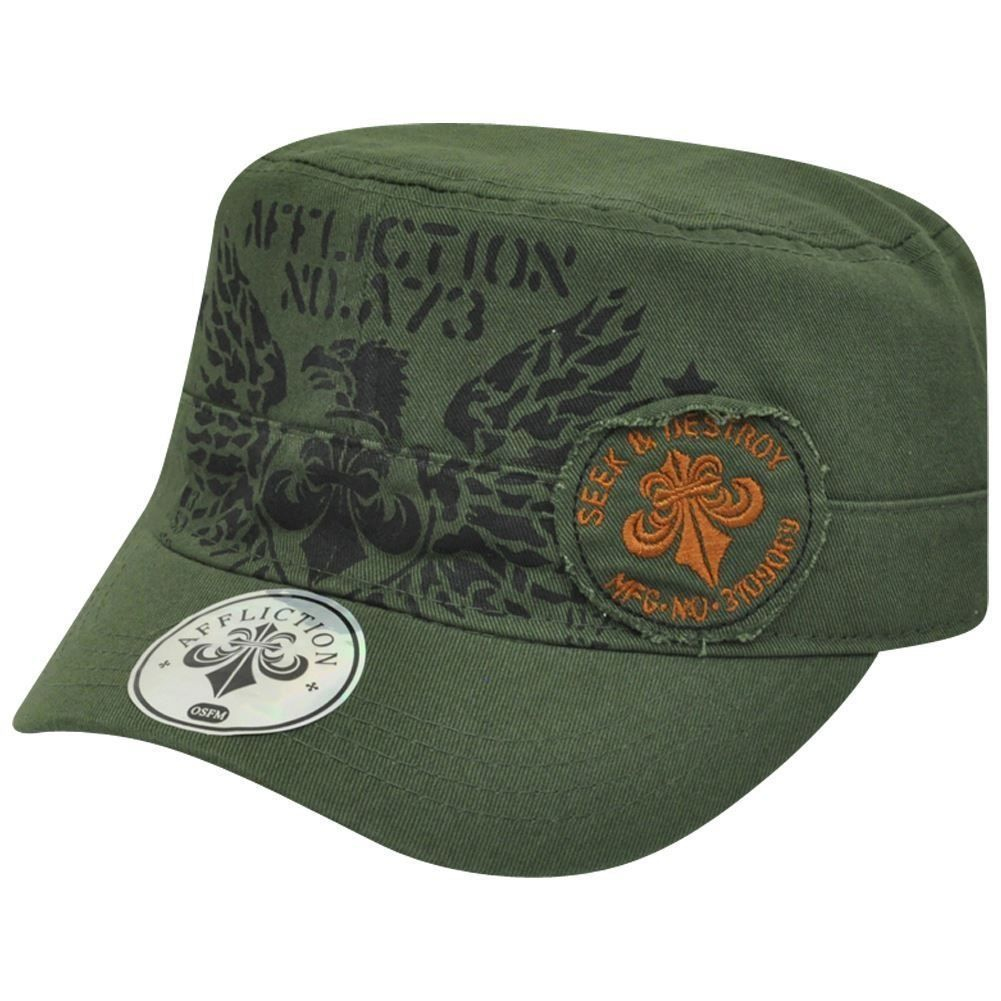 Милитари кепка Affliction Seek and Destroy Cadet Hat Green